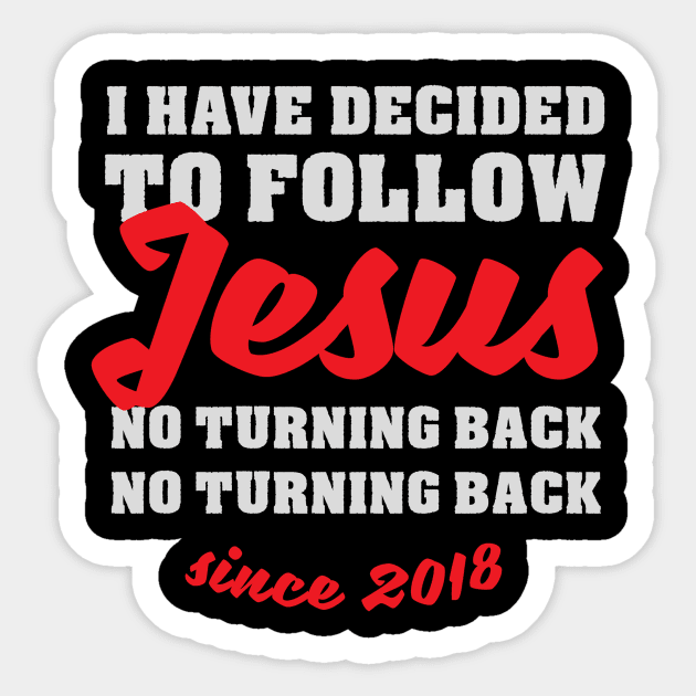 Water Baptism Follow Jesus Lover Sticker by Melaine GoddessArt